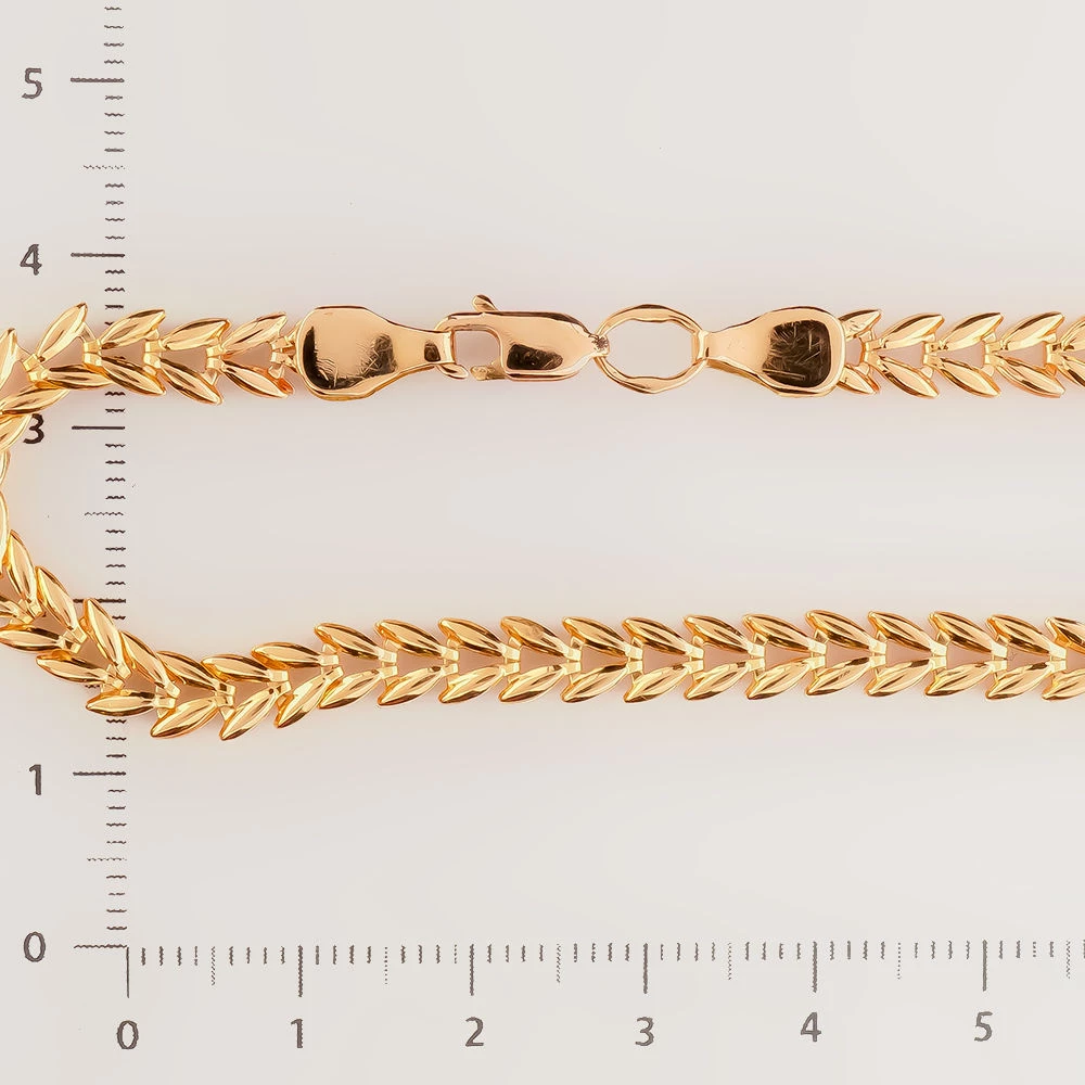 Браслет из красного золота 585 пробы