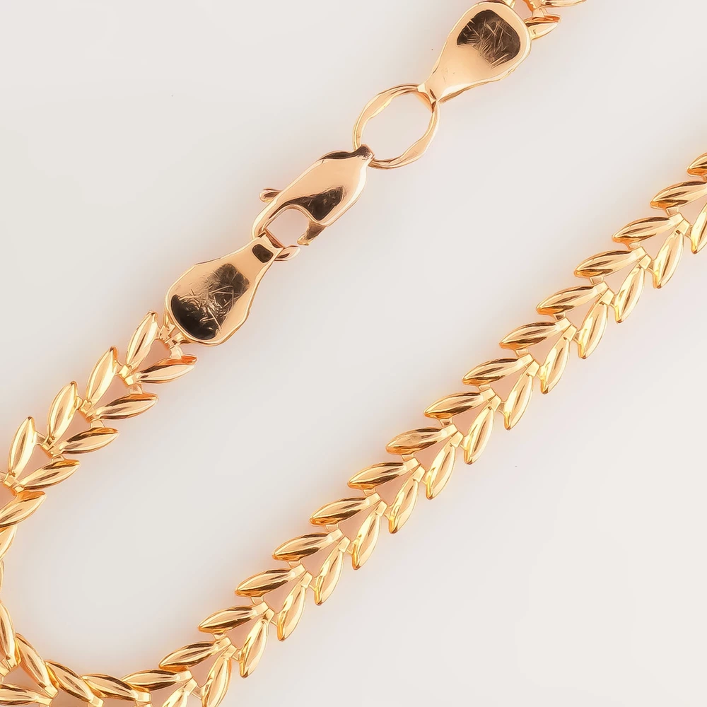 Браслет из красного золота 585 пробы