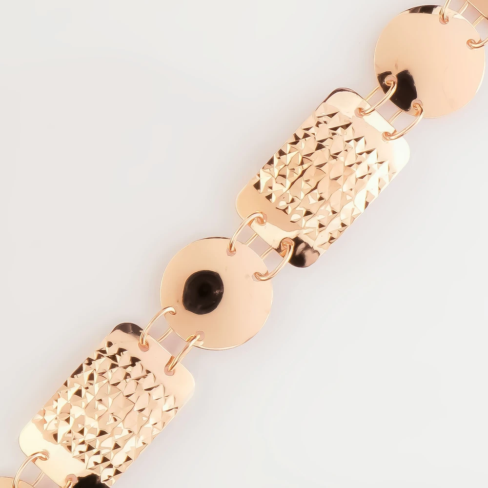 Браслет из красного золота 585 пробы