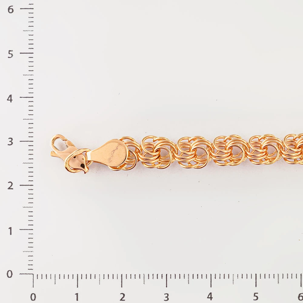 Браслет из красного золота 585 пробы