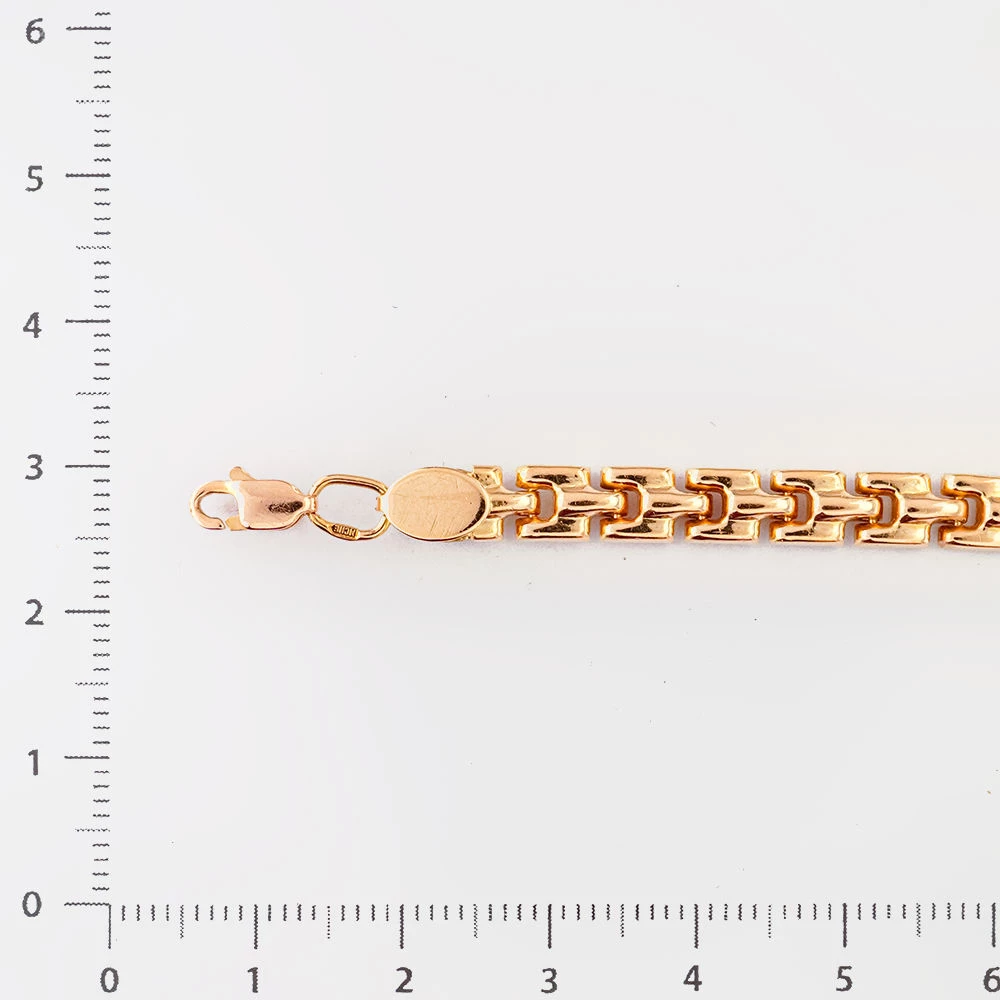 Браслет из красного золота 585 пробы