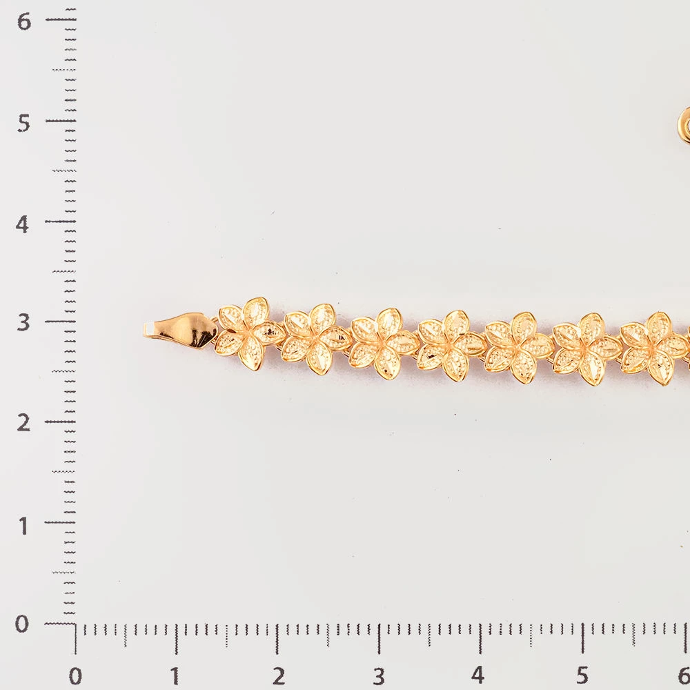 Браслет из красного золота 585 пробы