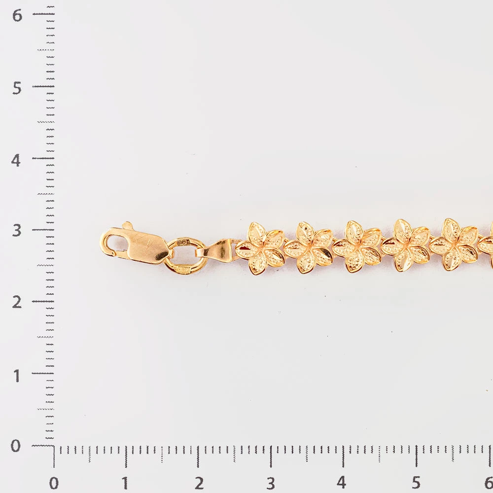 Браслет из красного золота 585 пробы