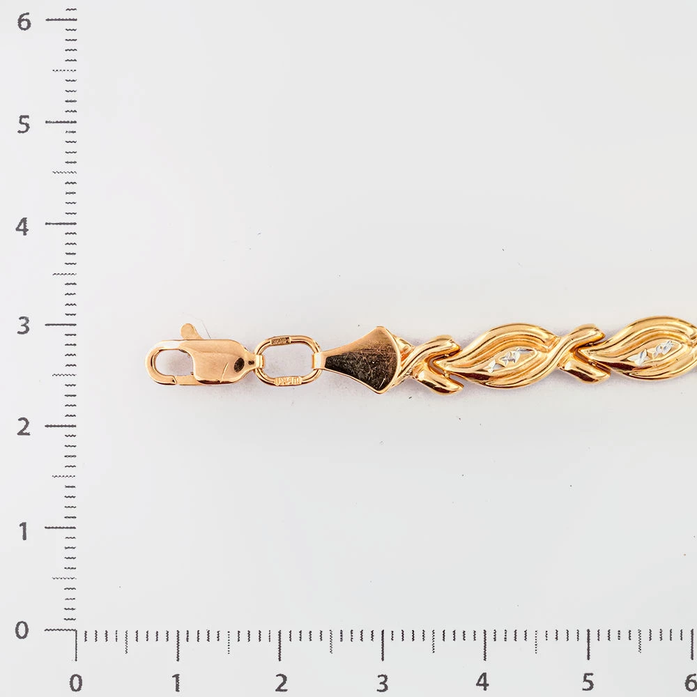 Браслет из красного золота 585 пробы