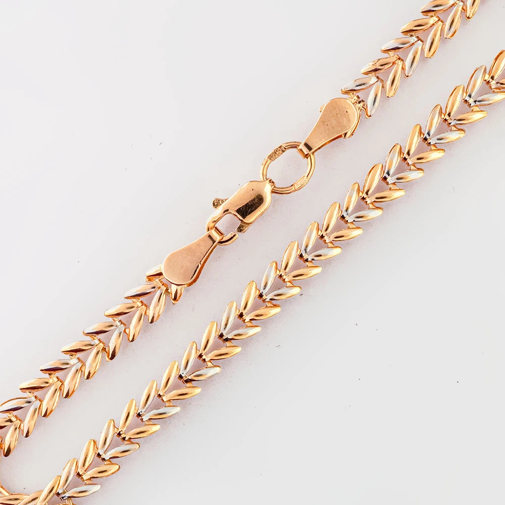 Браслет из красного золота 585 пробы