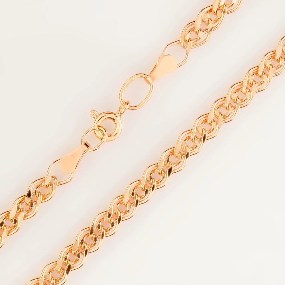 Браслет из красного золота 585 пробы