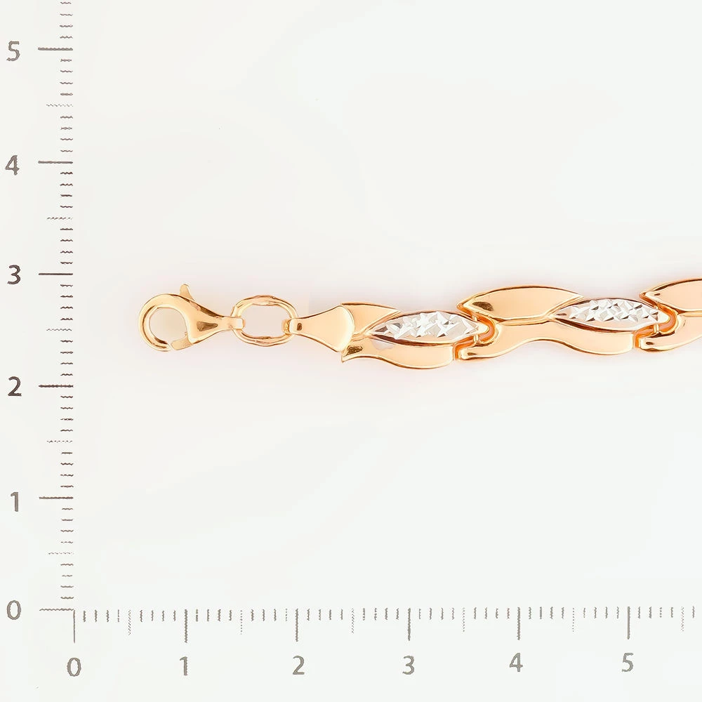 Браслет из красного золота 585 пробы