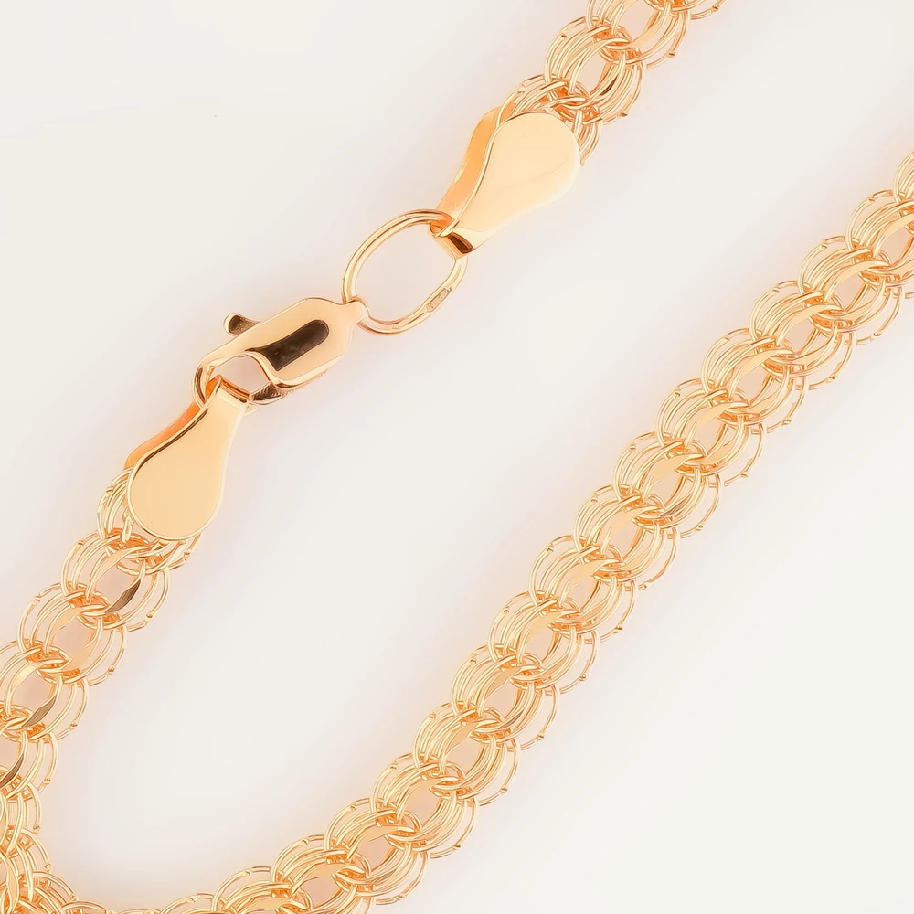 Браслет из красного золота 585 пробы