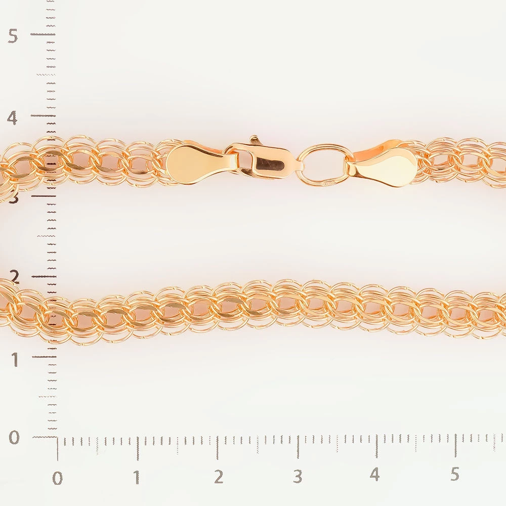 Браслет из красного золота 585 пробы