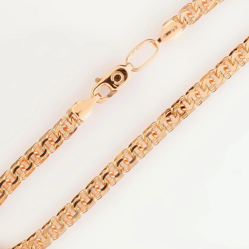 Браслет из красного золота 375 пробы