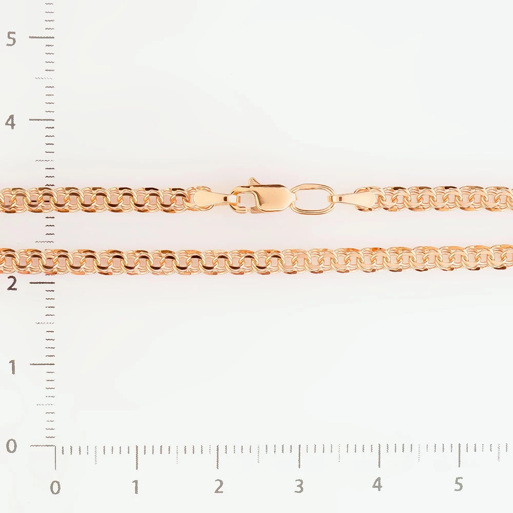 Браслет из красного золота 585 пробы