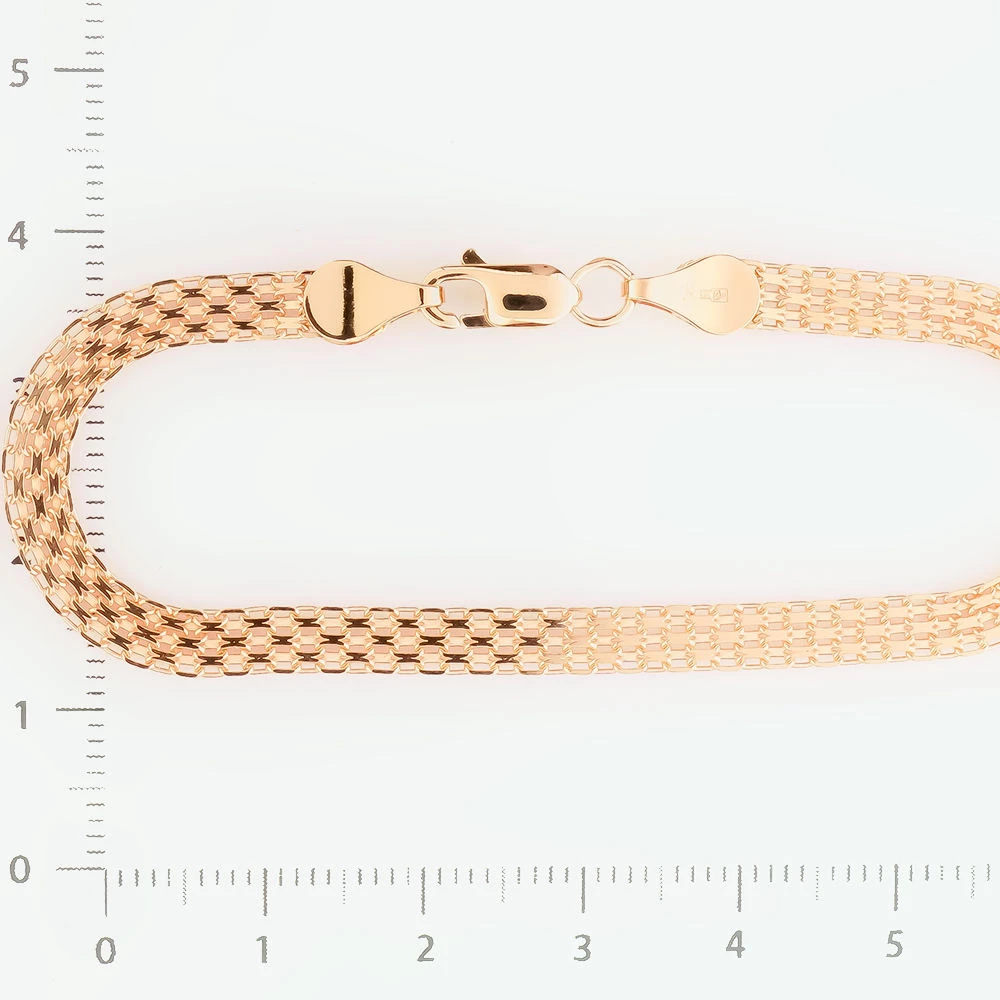 Браслет из красного золота 585 пробы