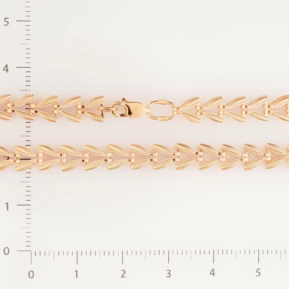 Браслет из красного золота 585 пробы