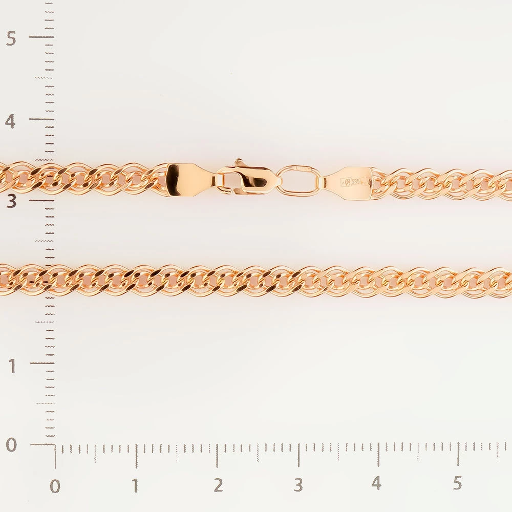 Браслет из красного золота 585 пробы