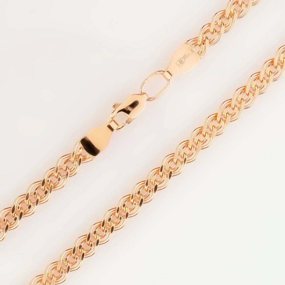 Браслет из красного золота 585 пробы