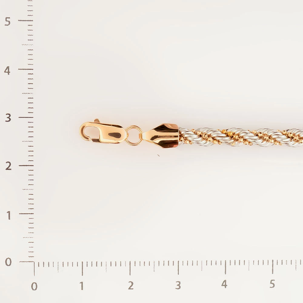 Браслет из красного золота 585 пробы