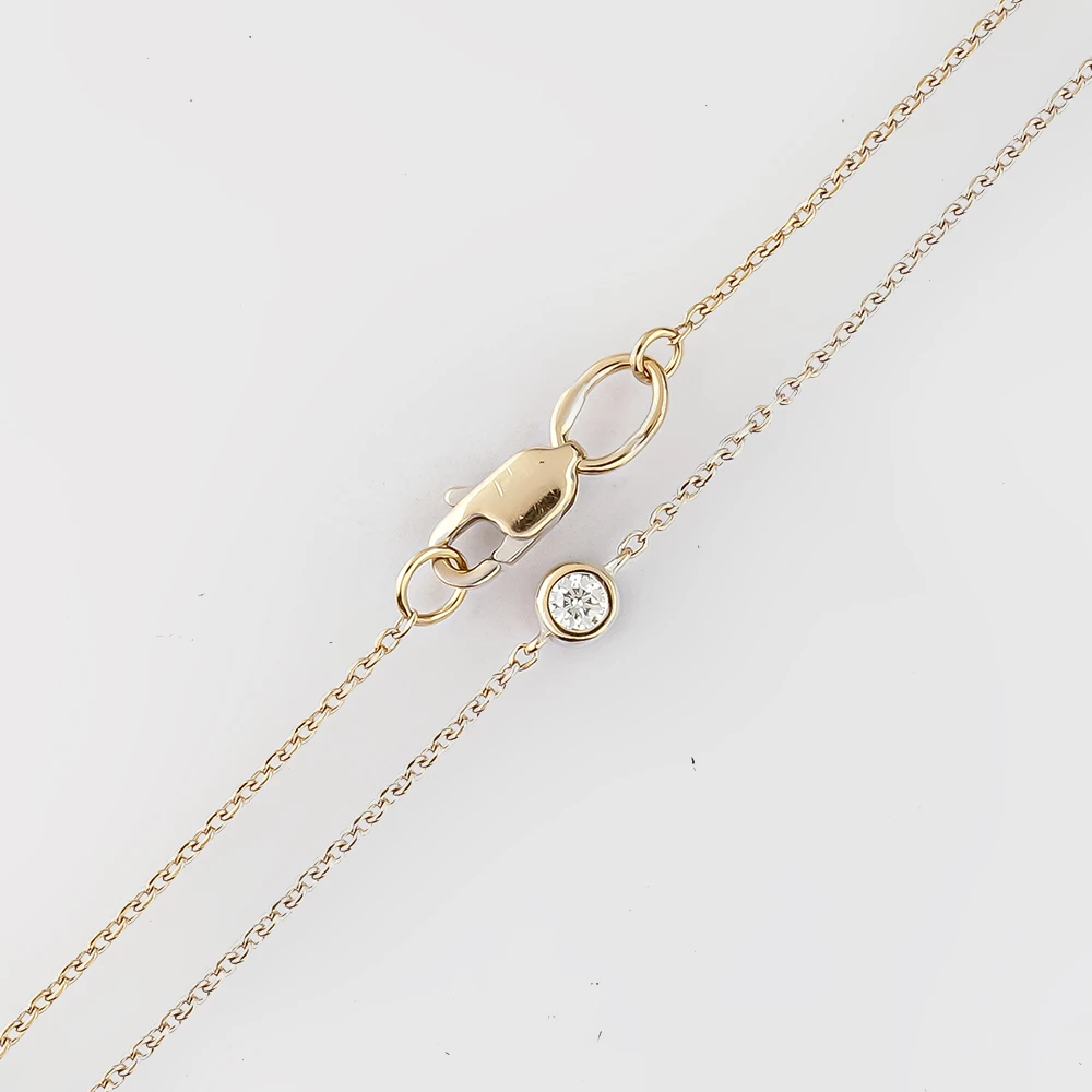 Браслет с бриллиантом из белого золота 585 пробы