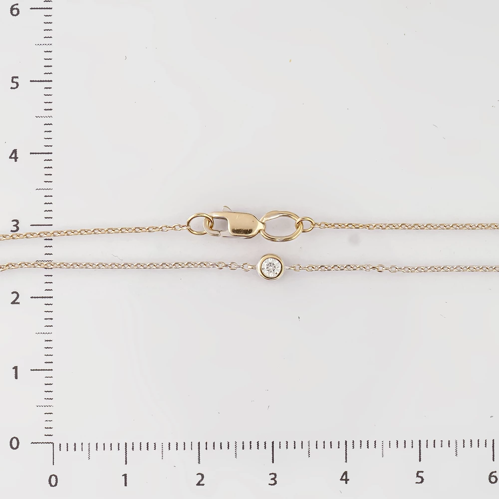 Браслет с бриллиантом из белого золота 585 пробы