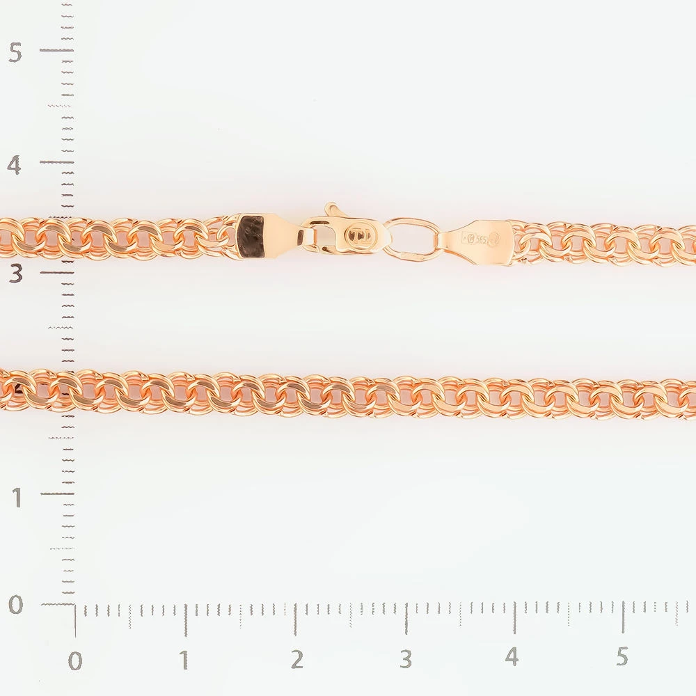 Браслет из красного золота 585 пробы