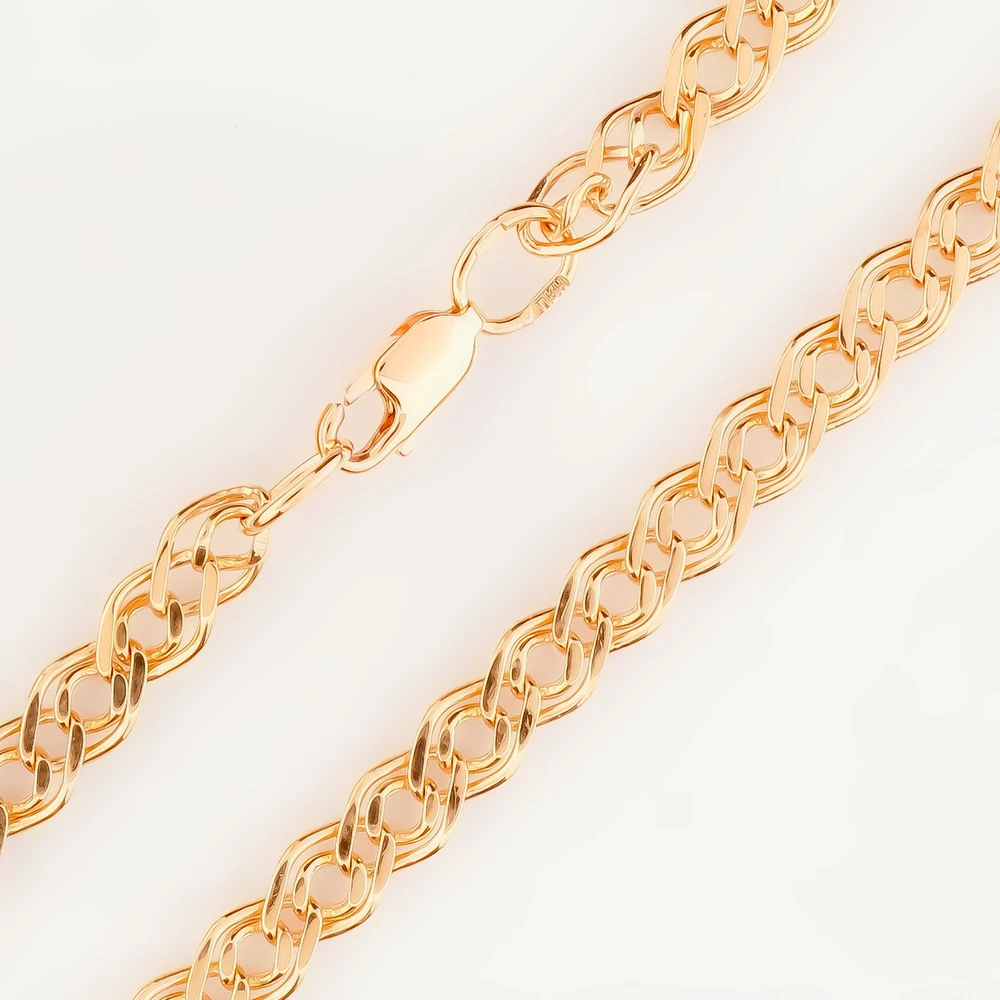 Браслет из красного золота 585 пробы