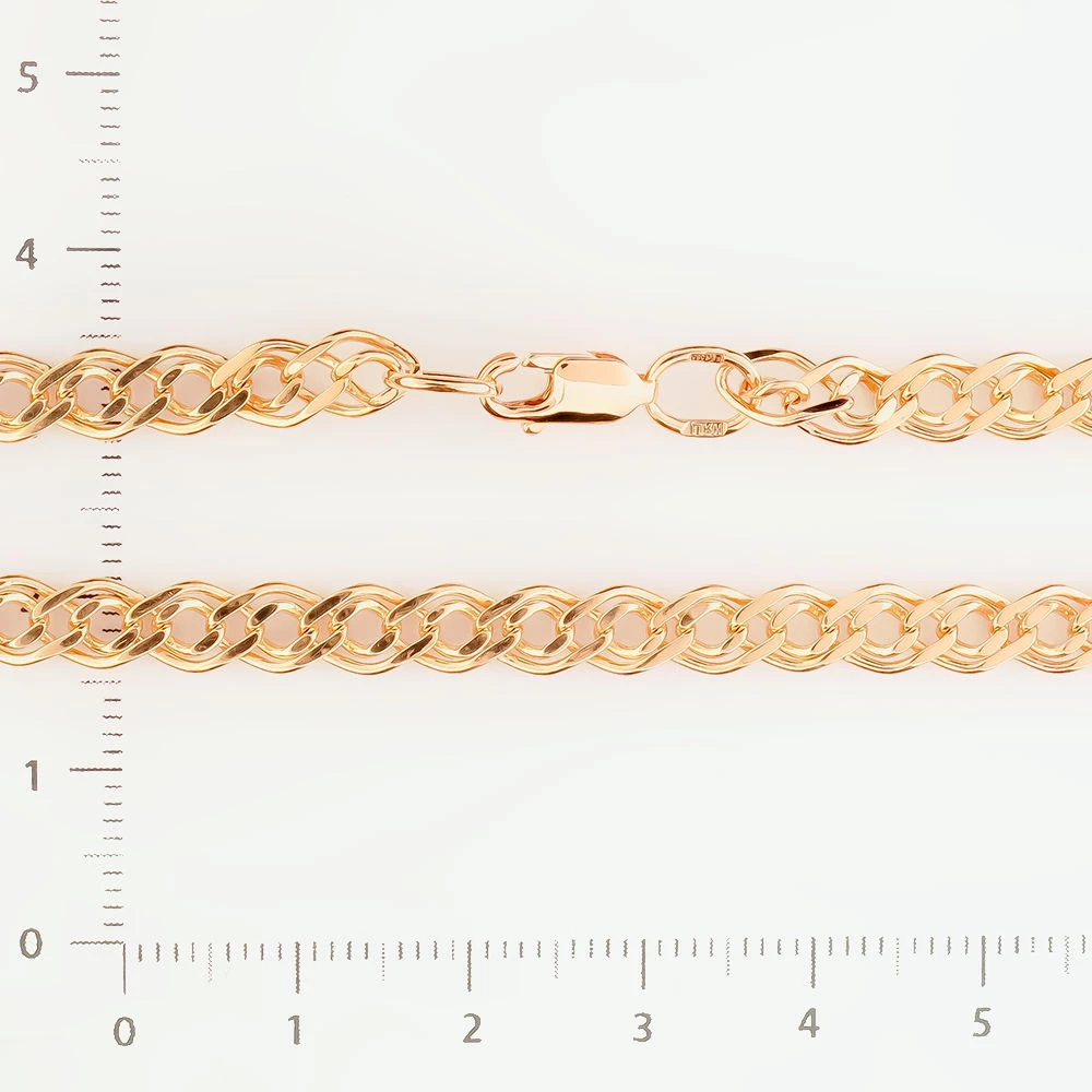 Браслет из красного золота 585 пробы