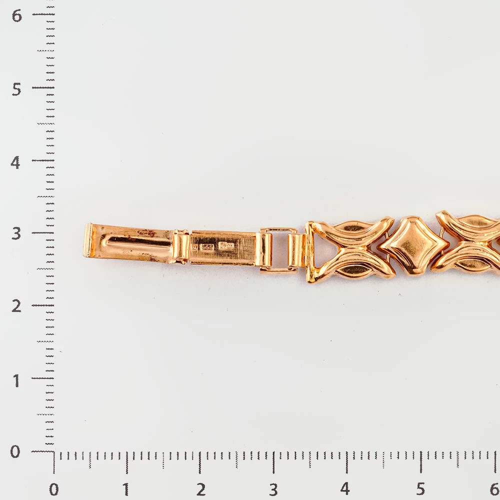 Браслет из красного золота 585 пробы