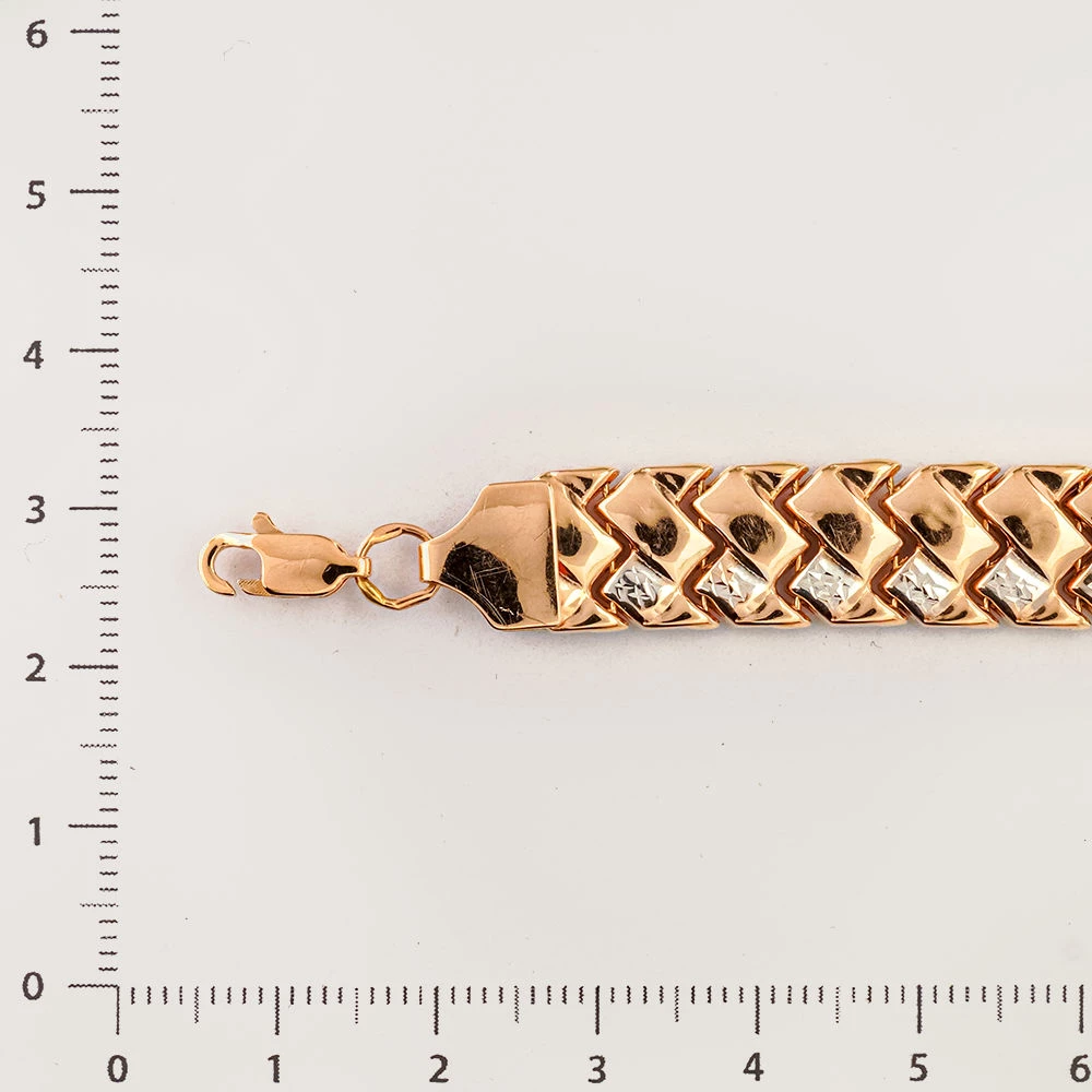 Браслет из красного золота 585 пробы