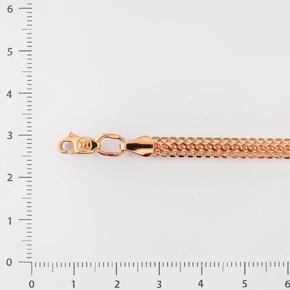 Браслет из красного золота 585 пробы