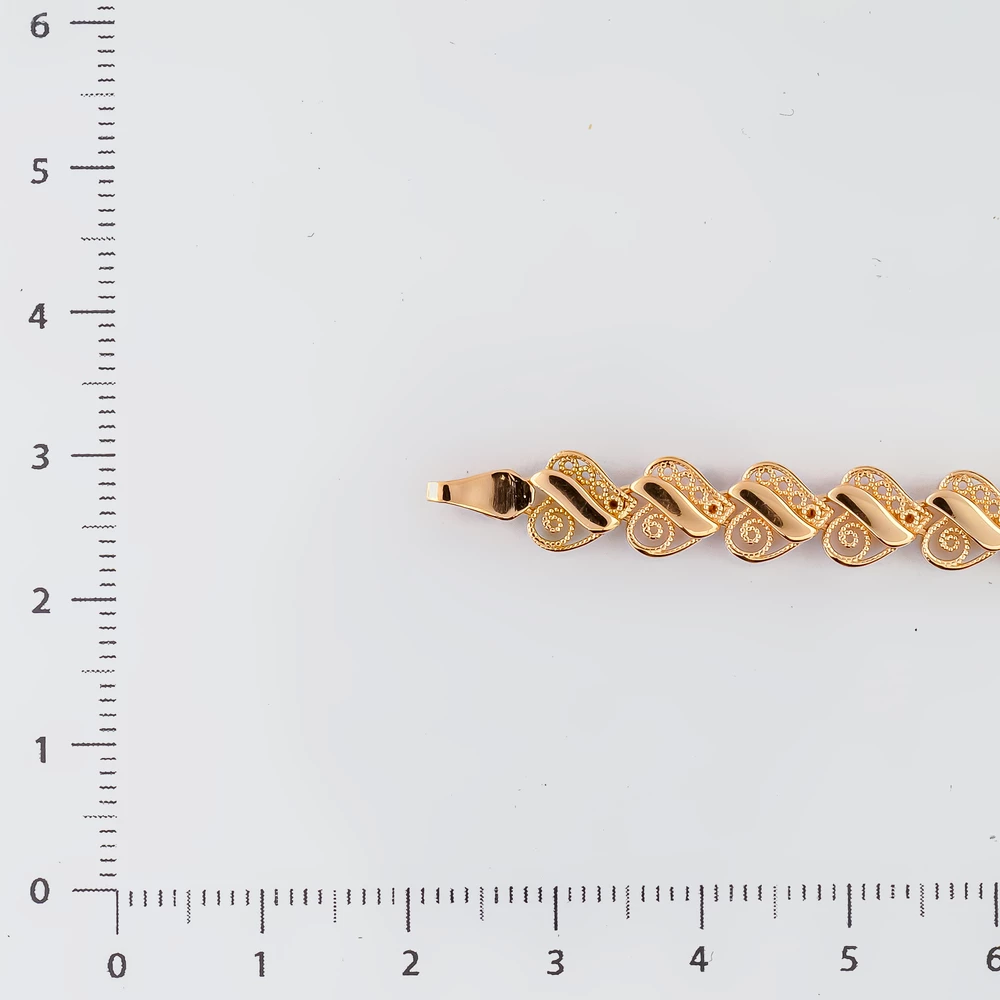 Браслет из красного золота 585 пробы