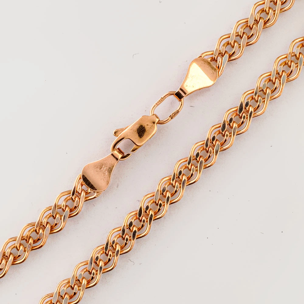 Браслет из красного золота 585 пробы