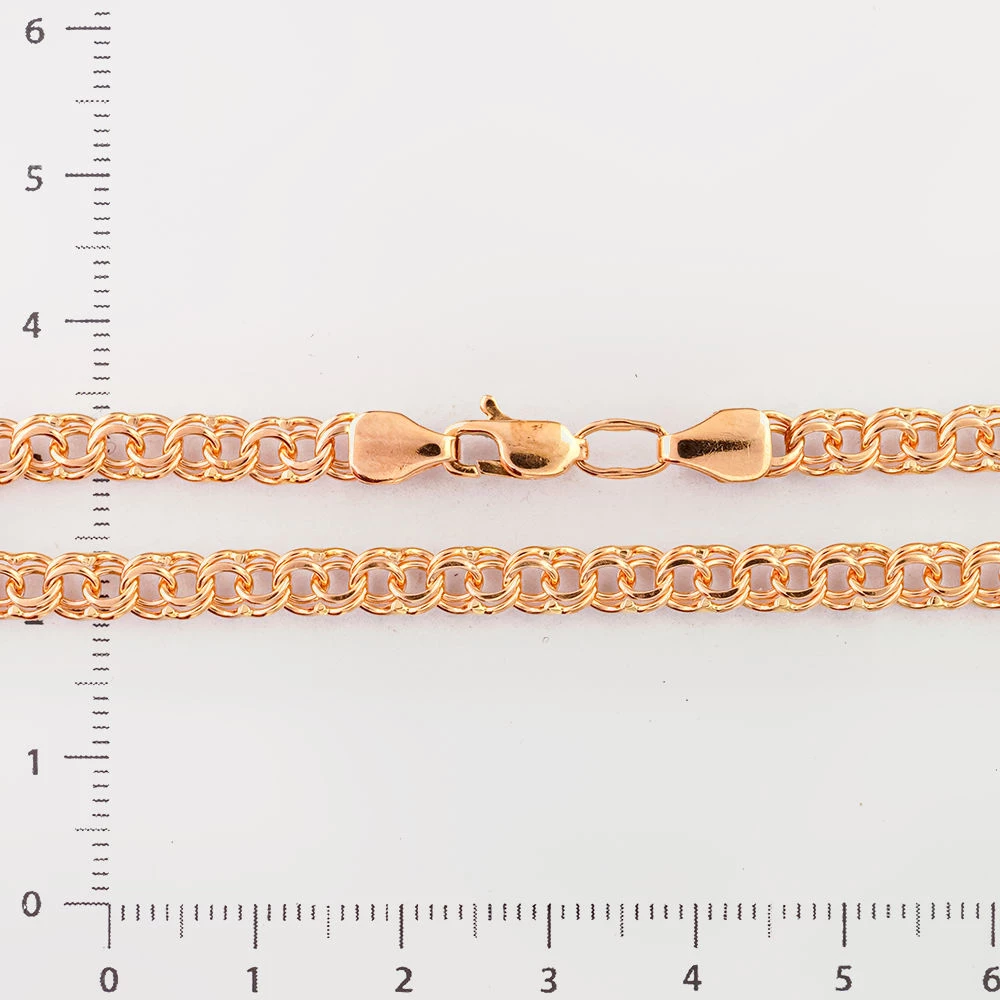 Браслет из красного золота 585 пробы