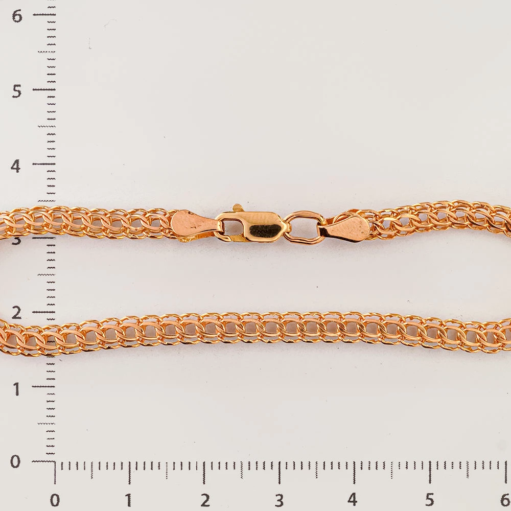 Браслет из красного золота 585 пробы