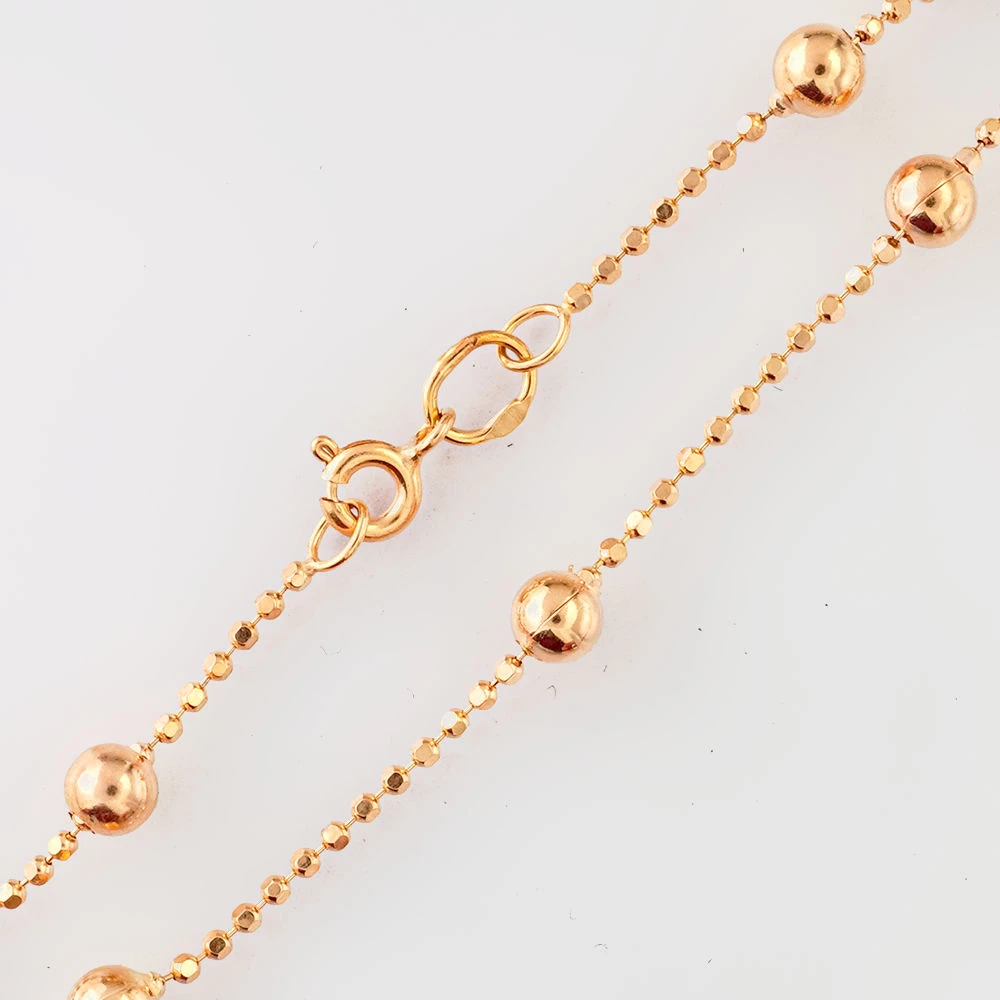 Браслет из красного золота 585 пробы