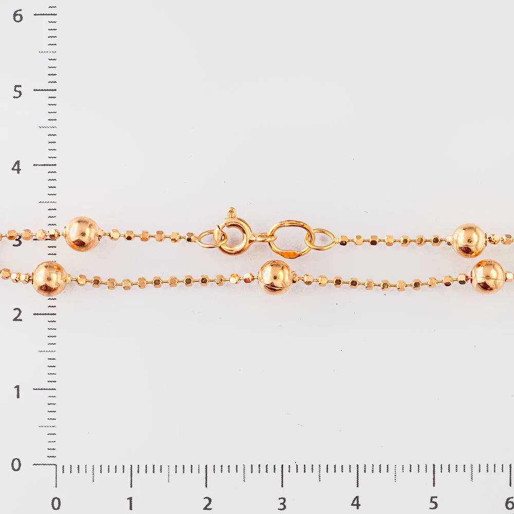 Браслет из красного золота 585 пробы