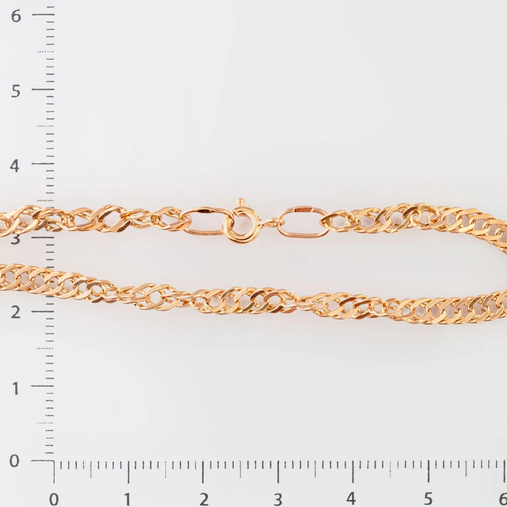 Браслет из красного золота 585 пробы