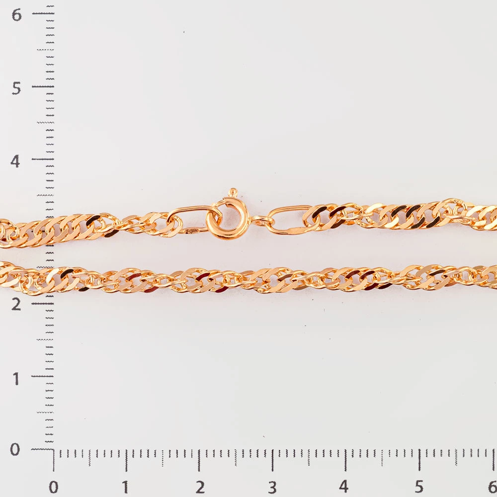 Браслет из красного золота 585 пробы