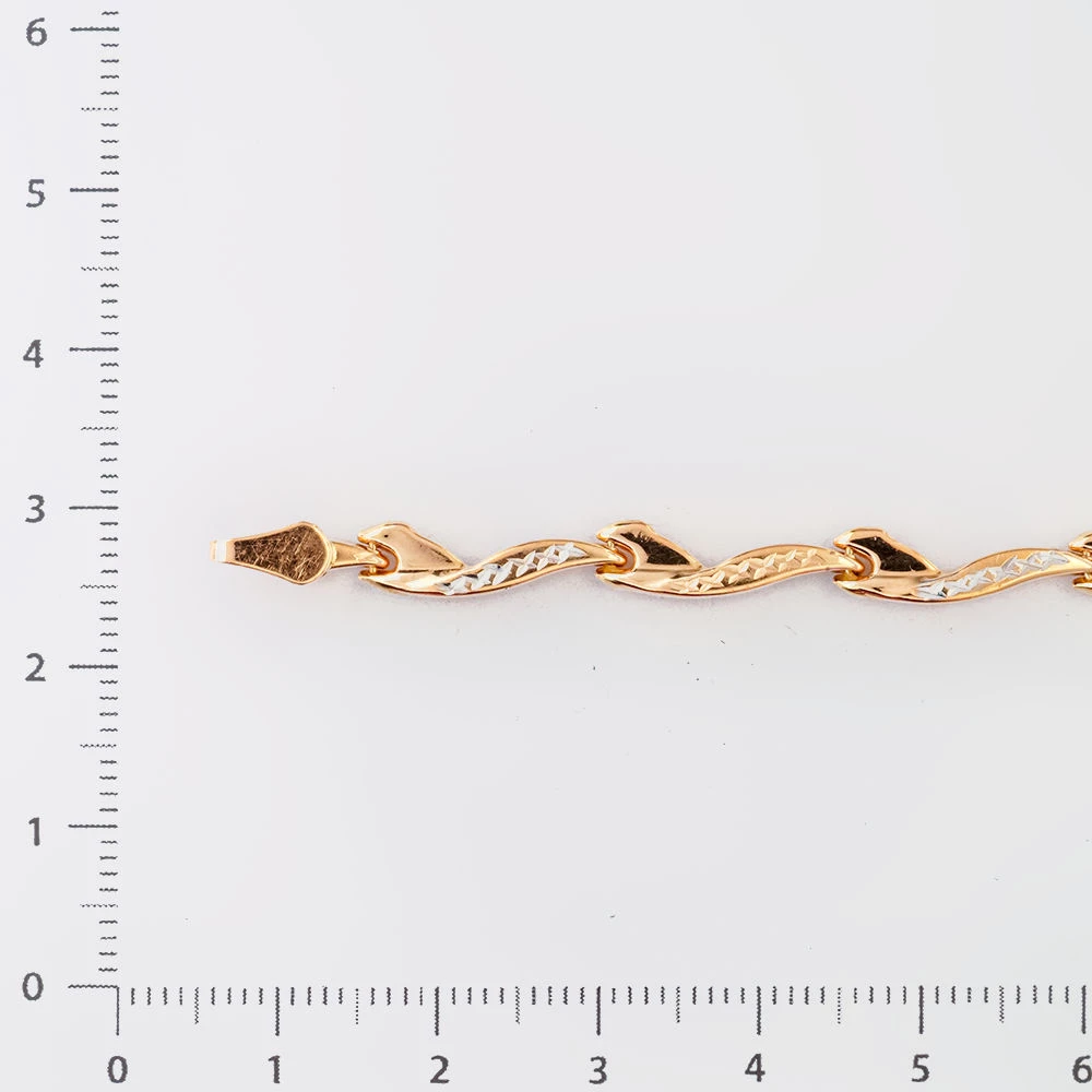 Браслет из красного золота 585 пробы