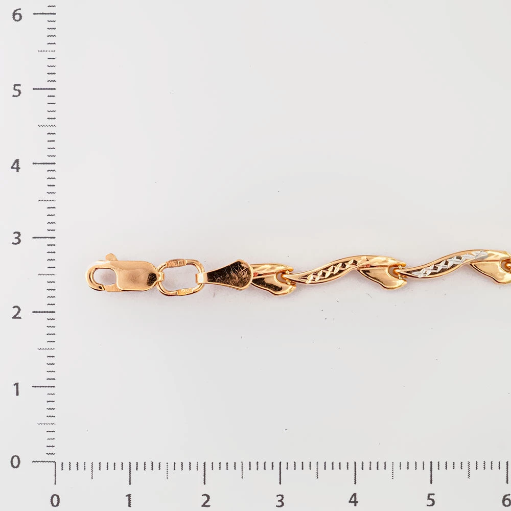 Браслет из красного золота 585 пробы