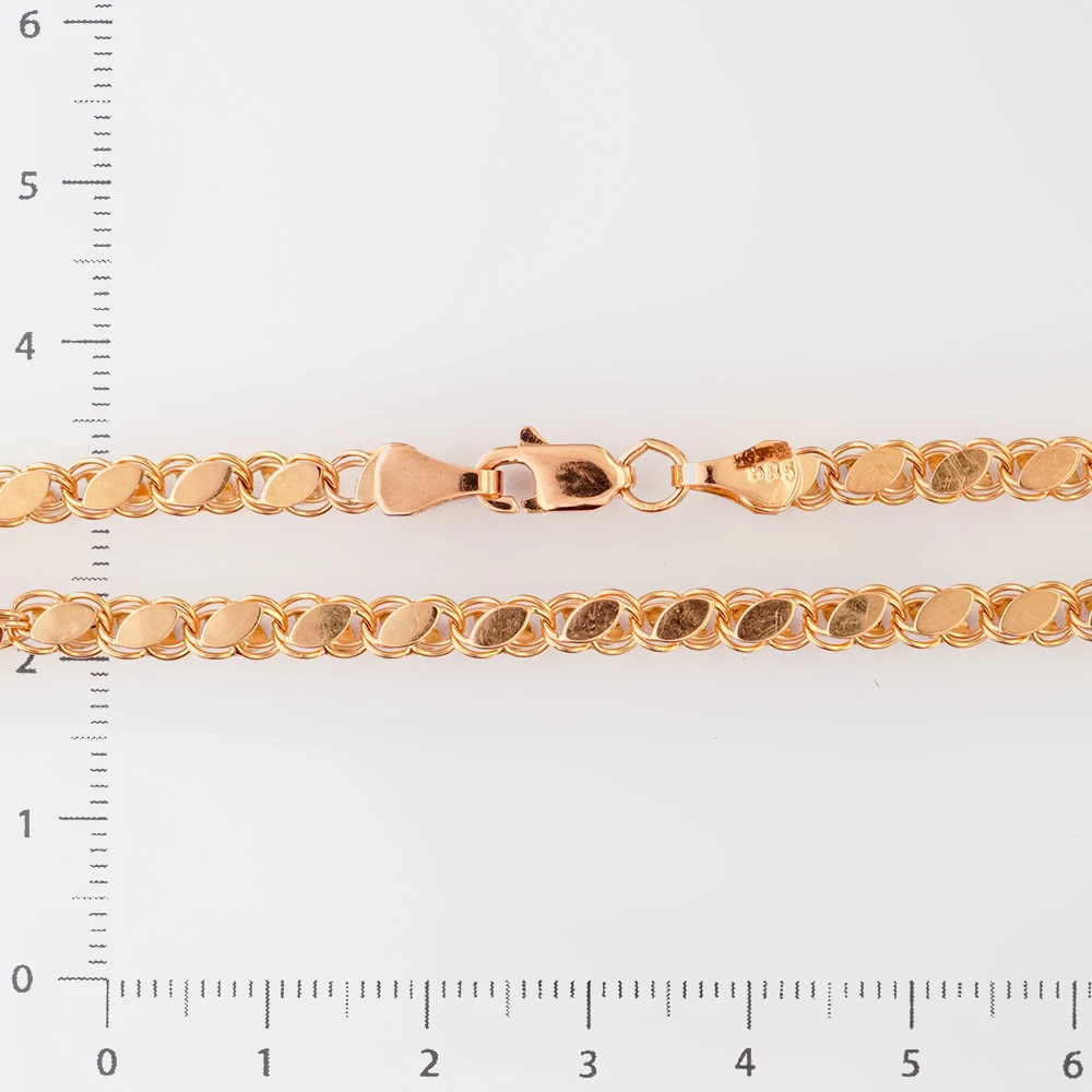 Браслет из желтого золота 585 пробы