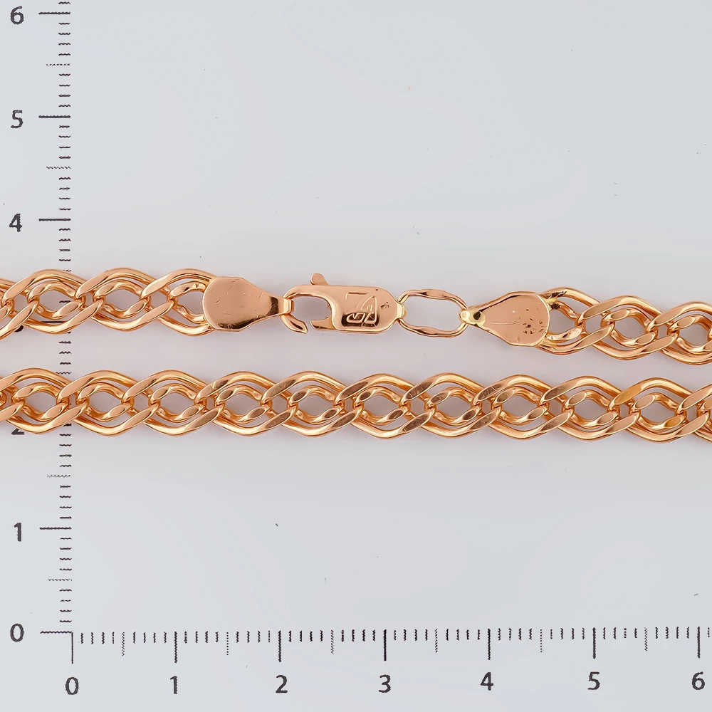 Браслет из красного золота 585 пробы