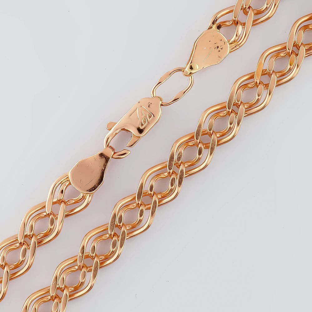 Браслет из красного золота 585 пробы