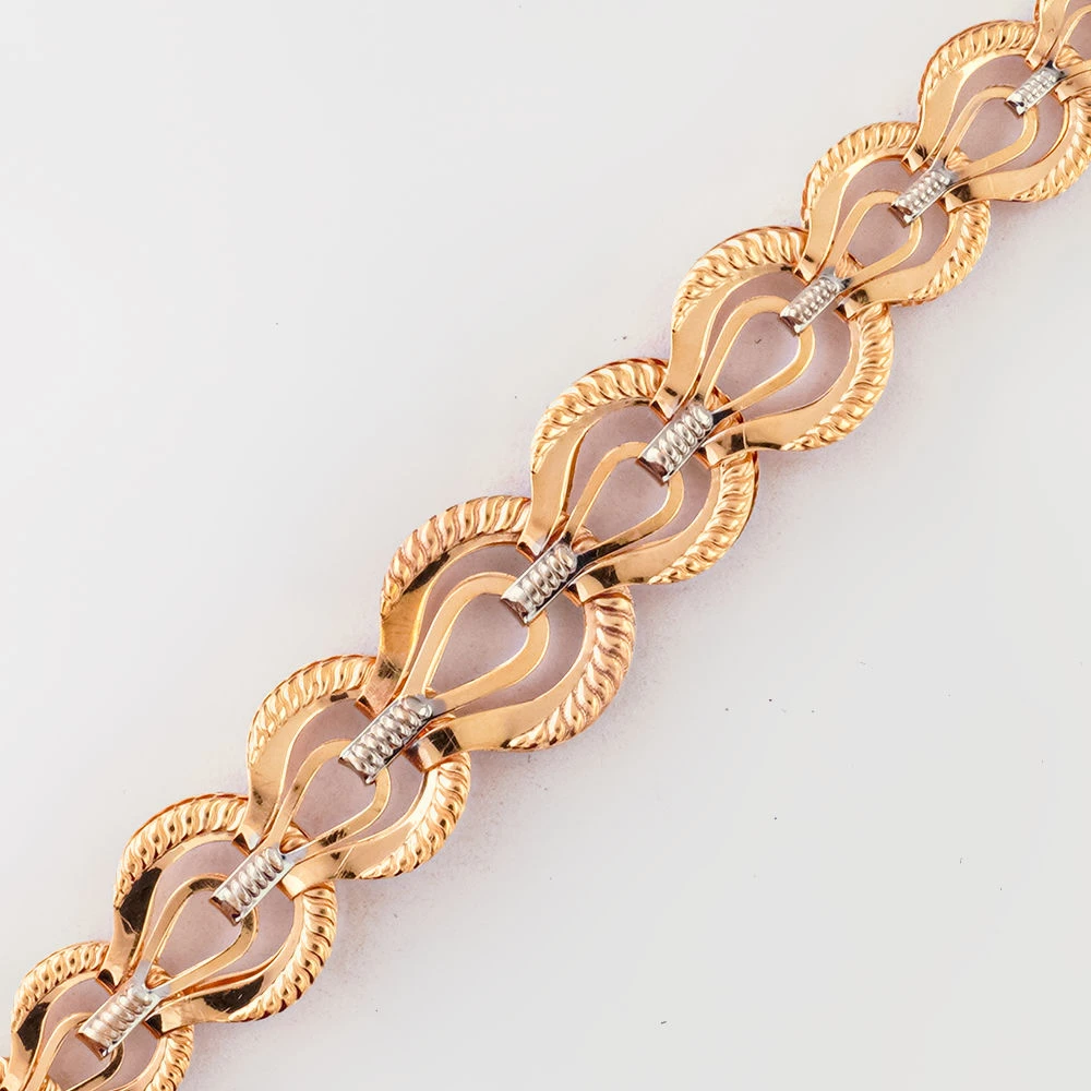 Браслет из красного золота 585 пробы