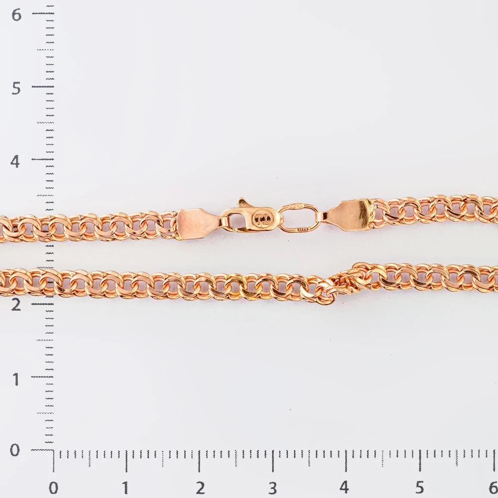 Браслет из красного золота 585 пробы