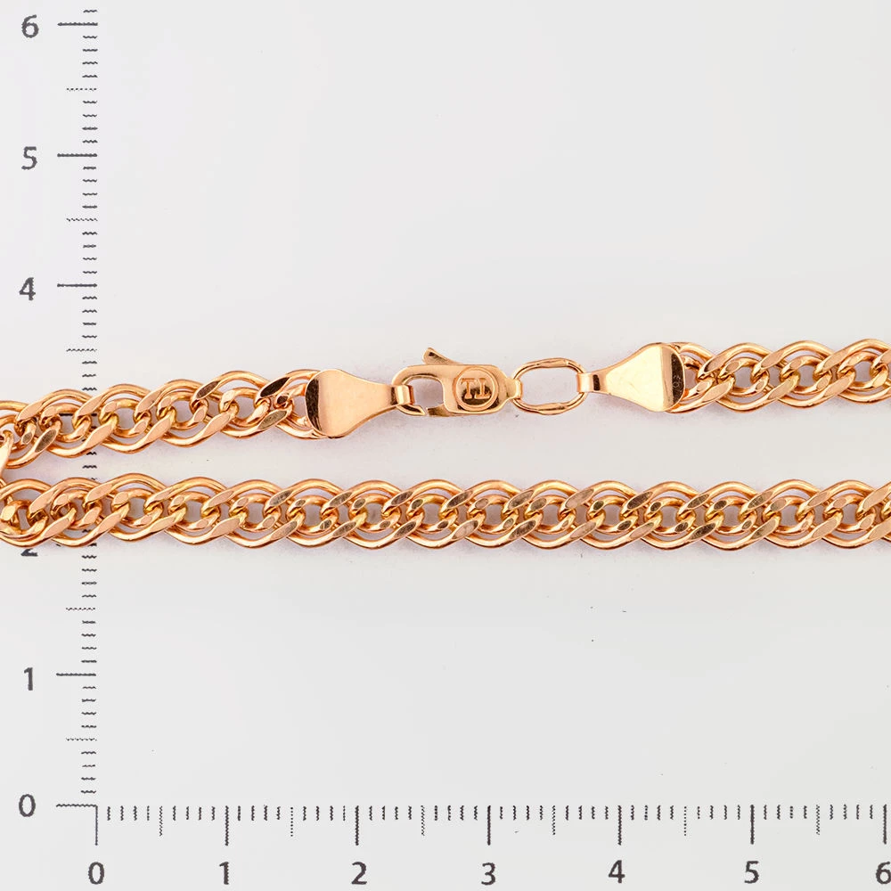 Браслет из красного золота 585 пробы