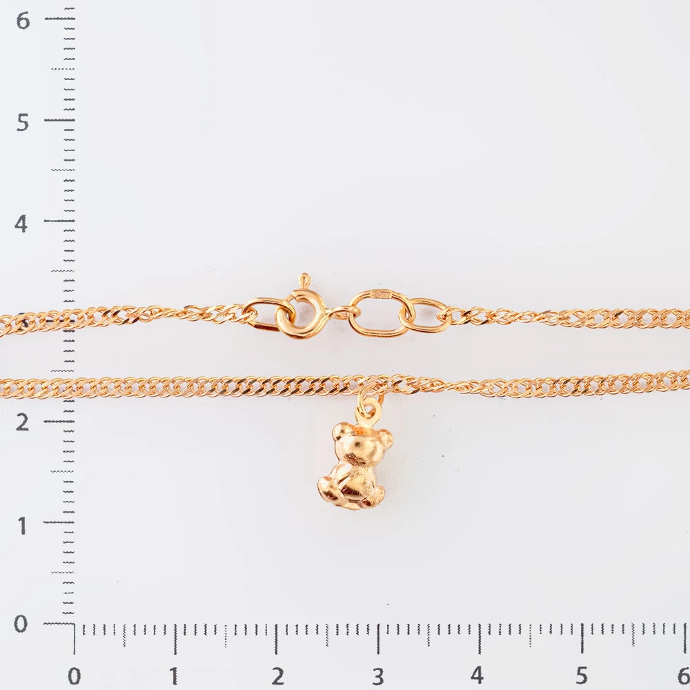 Браслет из красного золота 585 пробы