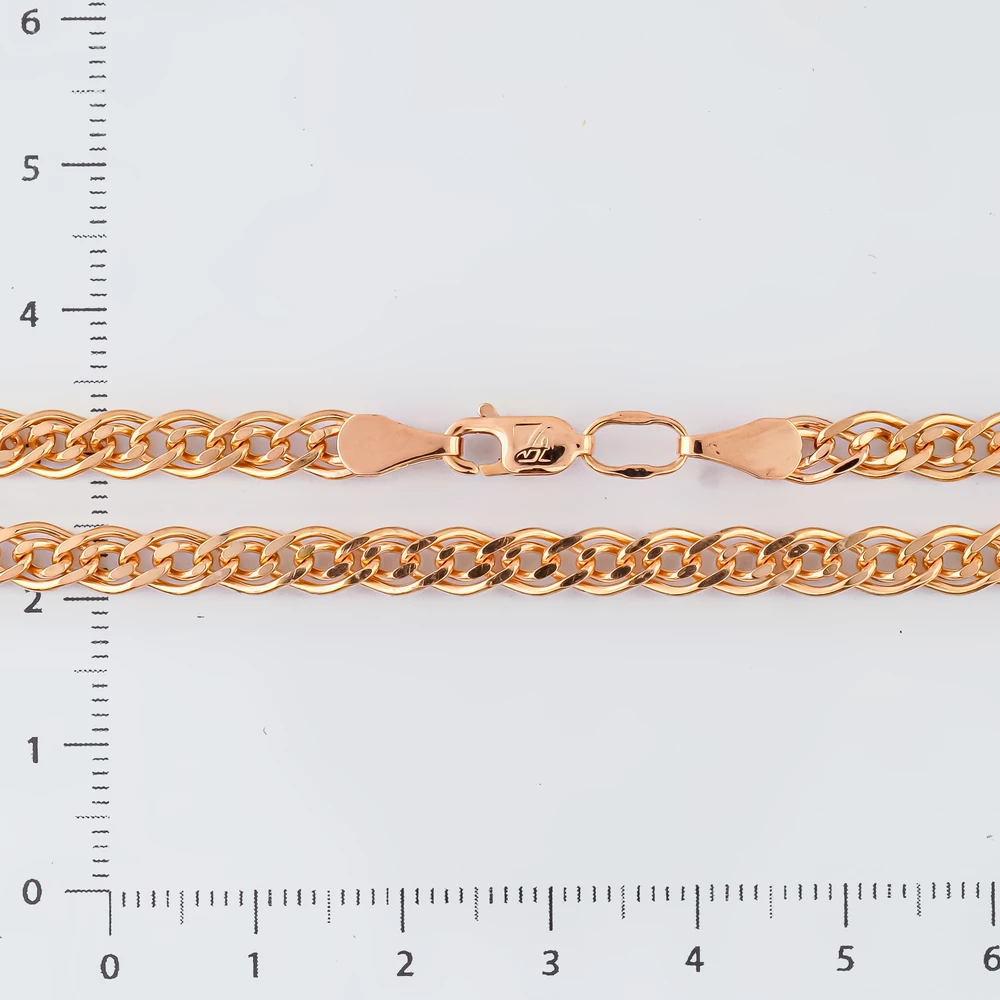 Браслет из красного золота 585 пробы