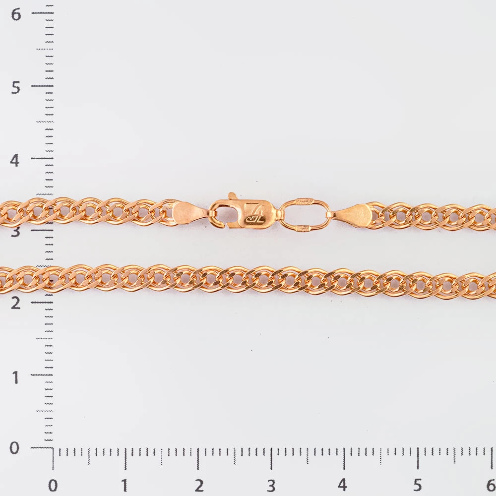 Браслет из красного золота 585 пробы