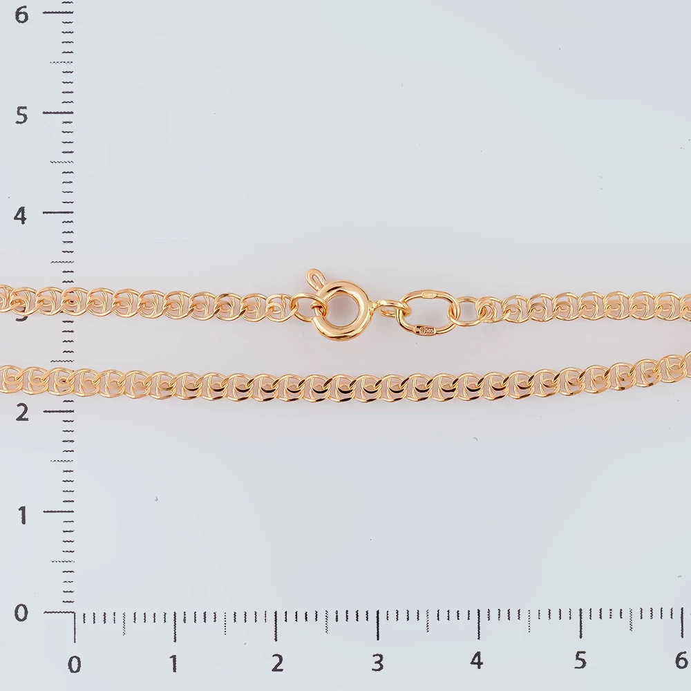 Браслет из красного золота 585 пробы