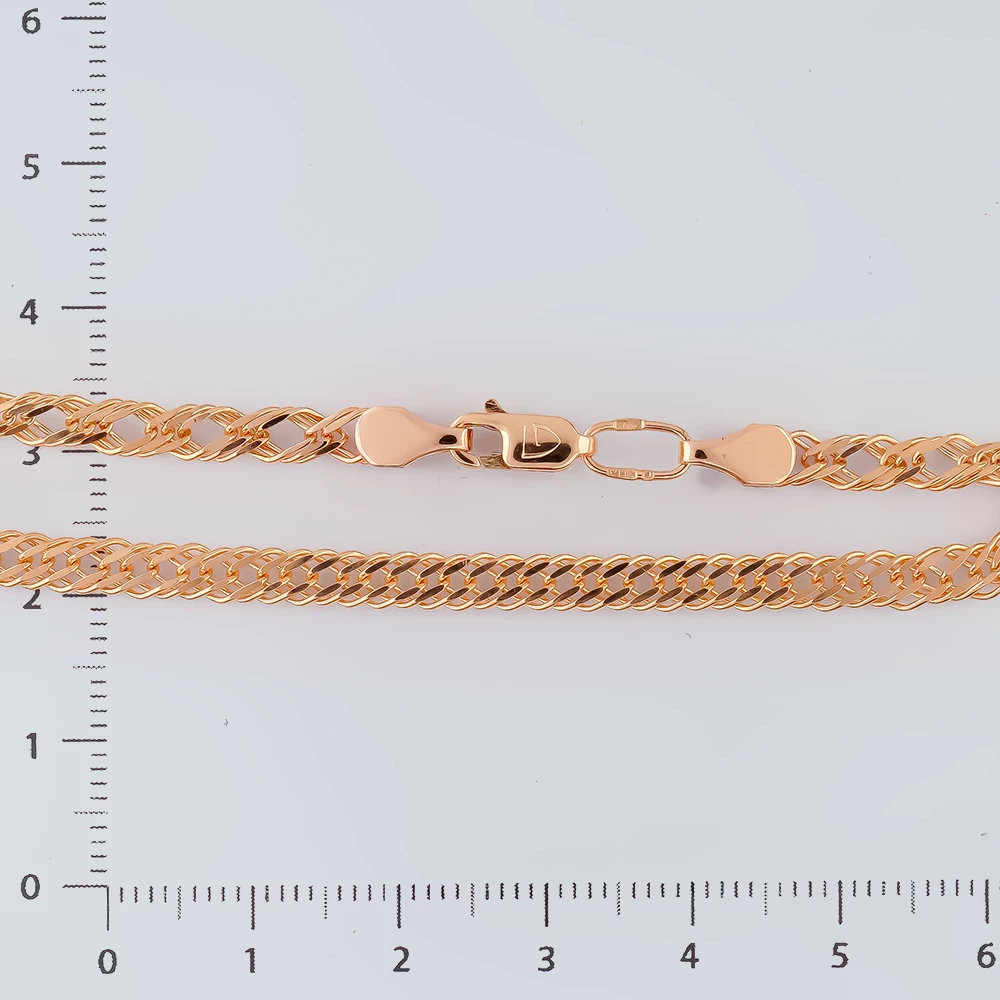 Браслет из красного золота 585 пробы