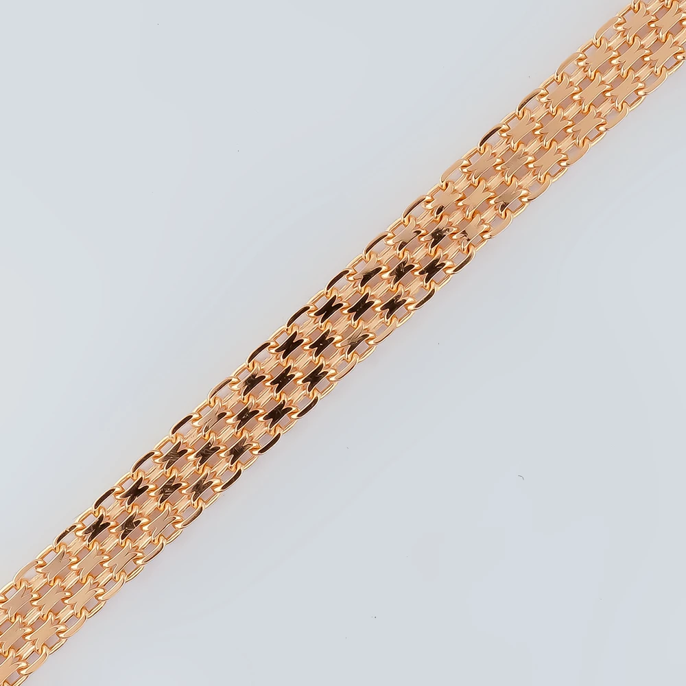 Браслет из красного золота 585 пробы